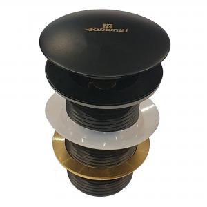 VALVULA LAVATORIO TIP TOP BRONCE NEGRO MATE 1.1/2
