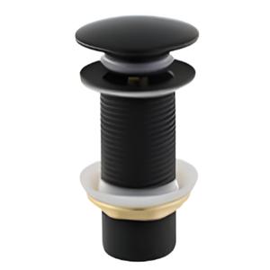 VALVULA LAVATORIO TIP TOP NEGRO MATE 1.1/2