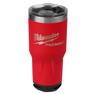 VASO TERMICO MILWAUKEE PACKOUT 0.9 LT. ROJO