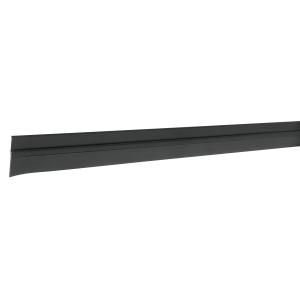 ZOCALO PUERTA ALUMINIO HERMEX NEGRO CON GOMA 120 CM.